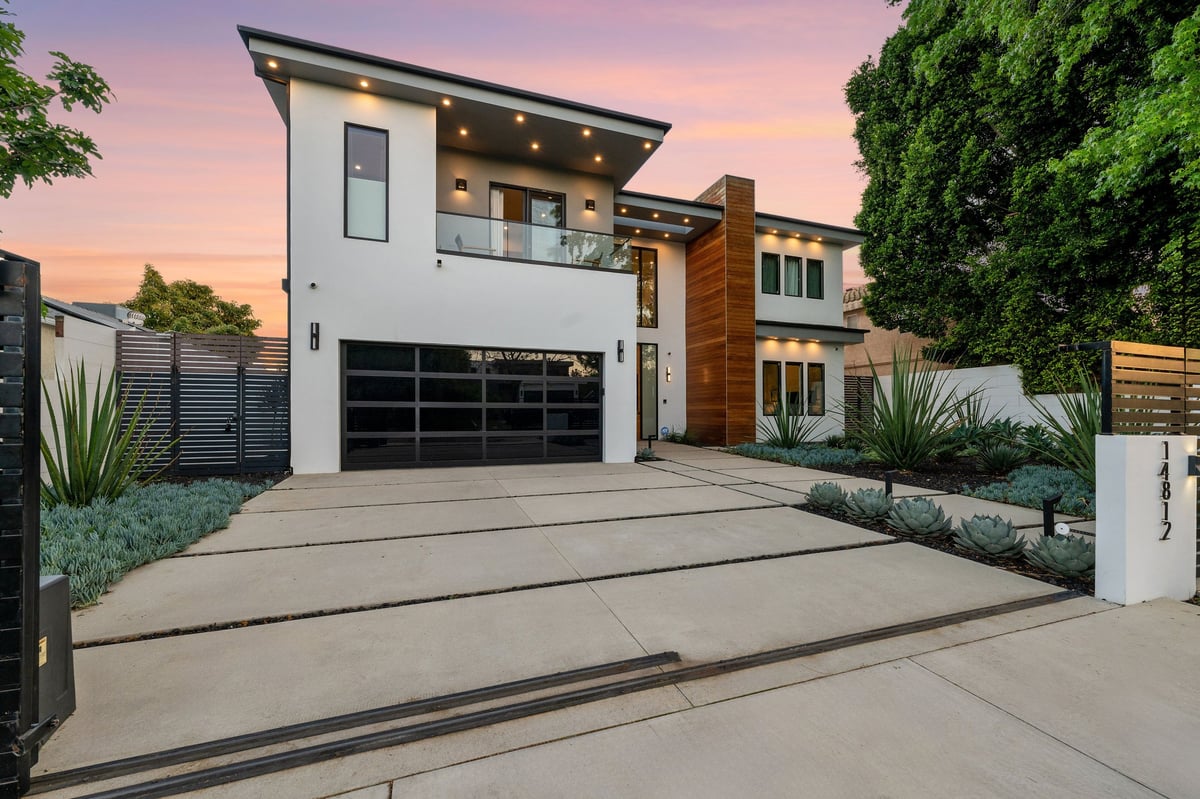 Luxury modern home with pool